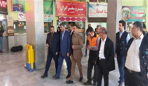 رئیس مرکز تایید صلاحیت ایران در ارزیابی عیدانه به پایانه مسافربری بیرجند رسید